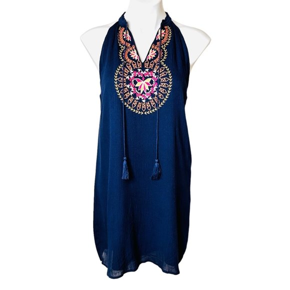 Stitch Fix THML Roonie Lined Boho Embroidered Dress - M - NWT - Picture 3 of 12